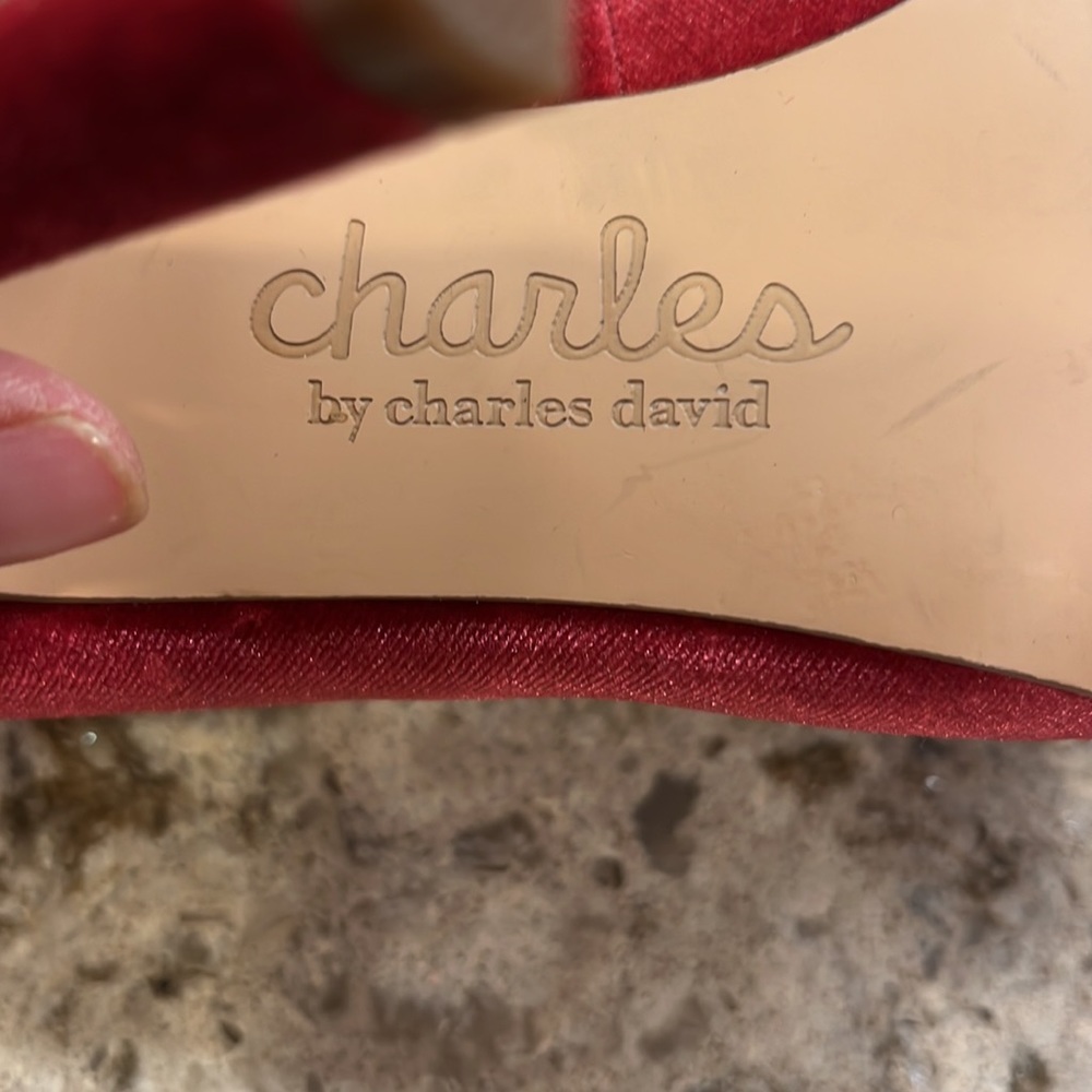 Charles by Charles David velvet hem embellished pumps - Picture 7 of 7